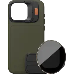 PolarPro Kit - LiteChaser iPhone 15 Pro Case Forest + VND 3-5 Filter
