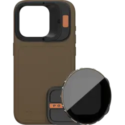 PolarPro Kit - LiteChaser iPhone 15 Pro Max Case Desert + VND 3-5 Filter