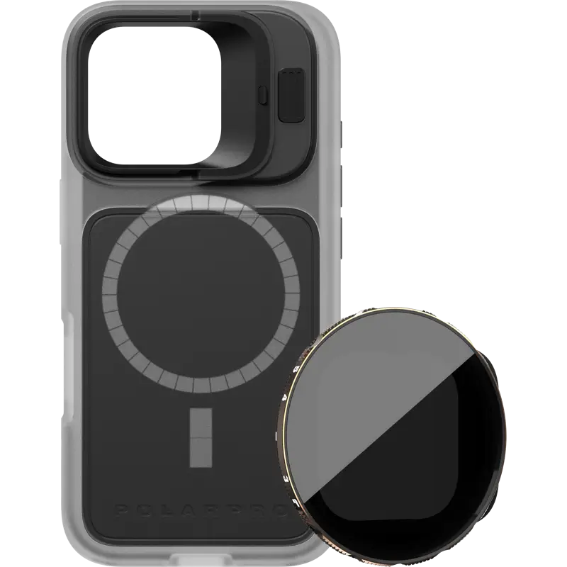 PolarPro Kit - LiteChaser iPhone 16 Pro BaseCase Clear + VND 3-5 Filter