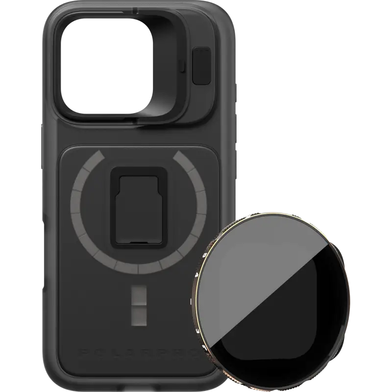 PolarPro Kit - LiteChaser iPhone 16 Pro ProCase Black +VND 3-5 Filter