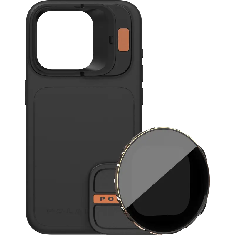 PolarPro Kit - LiteChaser iPhone 15 Pro Max Case Black + VND 3-5 Filter