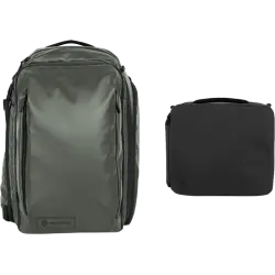 WANDRD Transit Travel Backpack Photo Bundle 45L Wasatch Green