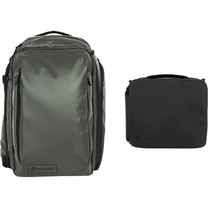 WANDRD Transit Travel Backpack Photo Bundle 45L Wasatch Green