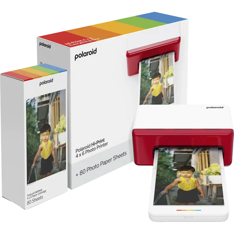 Polaroid Hi-print 4x6 Photo Printer White E-box