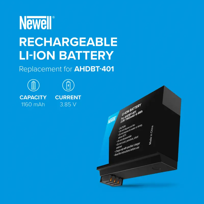 Akumulator Newell zamiennik AHDBT-401 do GoPro