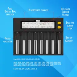 Ładowarka Newell Smart C8 do akumulatorów NiMH/Li-Ion