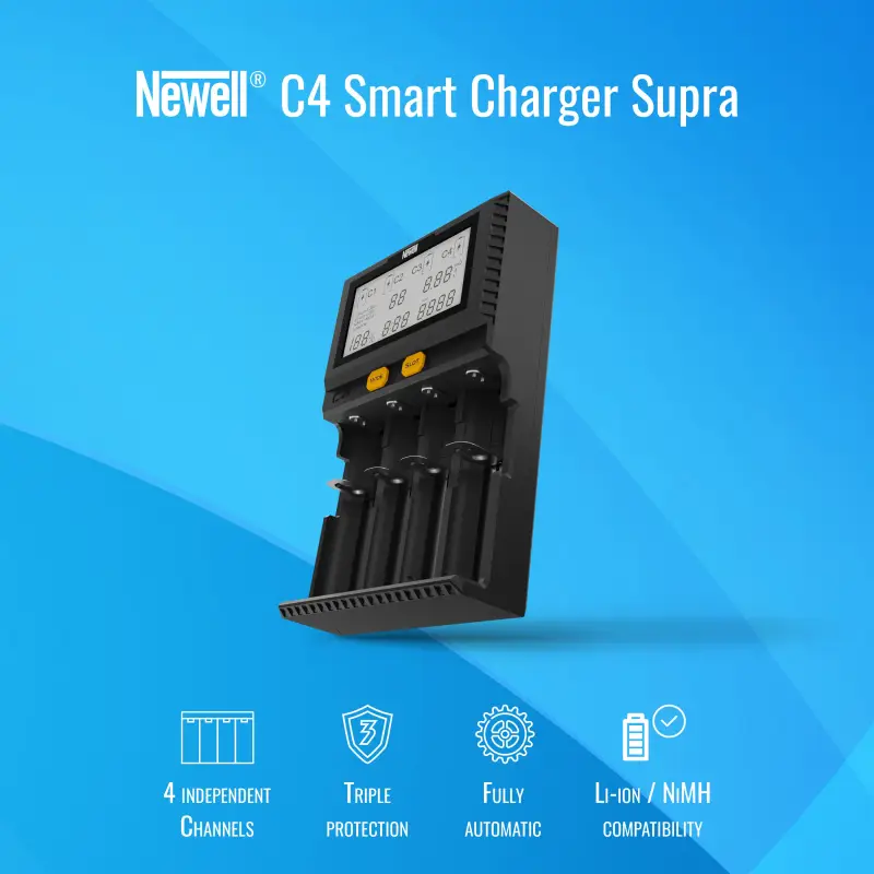 Ładowarka Newell Smart C4 Supra do akumulatorów NiMH/Li-Ion