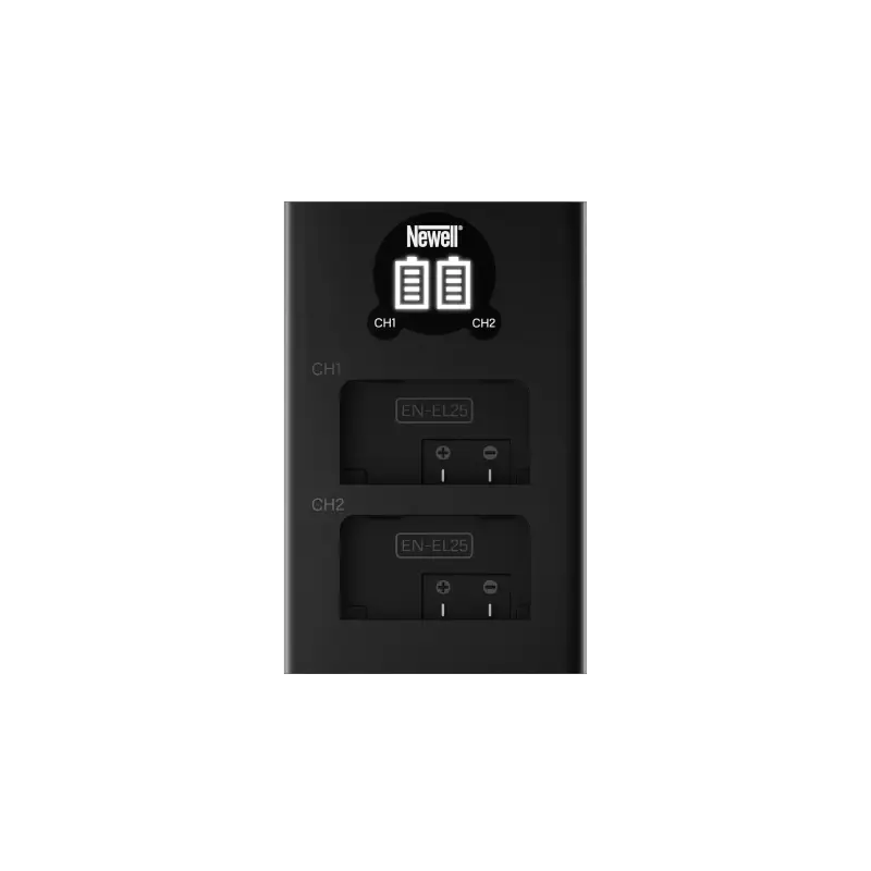 Ładowarka dwukanałowa Newell DL-USB-C do akumulatorów EN-EL25 do Nikon