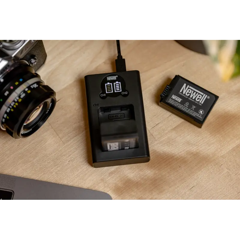 Ładowarka dwukanałowa Newell DL-USB-C do akumulatorów EN-EL25 do Nikon