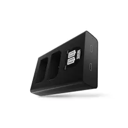 Ładowarka dwukanałowa Newell DL-USB-C do akumulatorów BLX-1 do Olympus