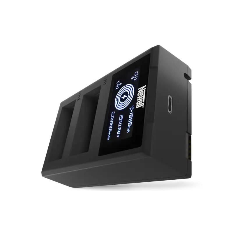 Ładowarka dwukanałowa Newell FDL-USB-C do akumulatorów NP-W126 do Fujifilm
