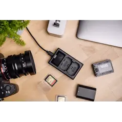 Ładowarka dwukanałowa Newell FDL-USB-C do akumulatorów NP-W126 do Fujifilm
