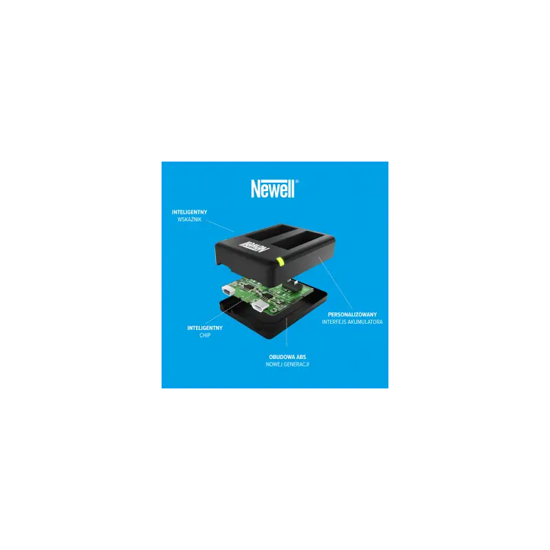 Ładowarka dwukanałowa Newell SDC-USB do akumulatorów CINSBAJA do Insta360 Ace / Ace Pro