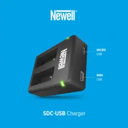 Ładowarka dwukanałowa Newell SDC-USB do akumulatorów CINSBAJA do Insta360 Ace / Ace Pro