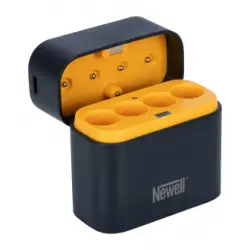 Ładowarka 4-kanałowa Newell do akumulatorów Li-ion + 4 akumulatory Li-ion AA 1,5 V 2200 mAh