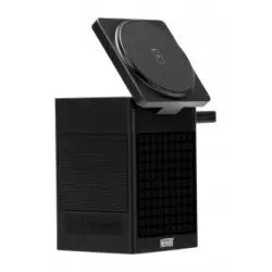 Ładowarka MagSafe z głośnikiem i wyświetlaczem Newell induOne MagPlay do 3 urządzeń mobilnych