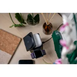 Ładowarka MagSafe z głośnikiem i wyświetlaczem Newell induOne MagPlay do 3 urządzeń mobilnych