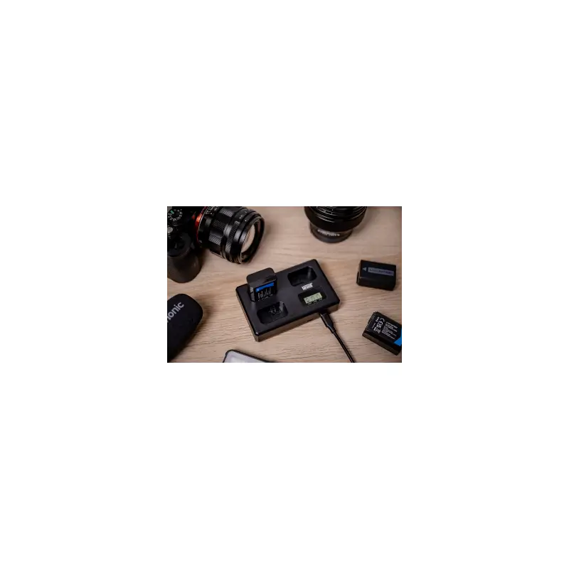 Ładowarka trójkanałowa Newell TT-USB-C do akumulatorów NP-FW50 do Sony