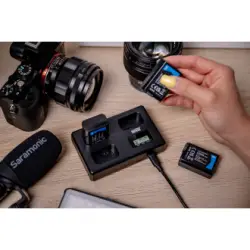 Ładowarka trójkanałowa Newell TT-USB-C do akumulatorów NP-FW50 do Sony