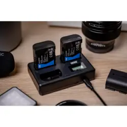 Ładowarka trójkanałowa Newell TT-USB-C do akumulatorów LP-E6 do Canon