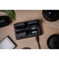 Ładowarka trójkanałowa Newell TT-USB-C do akumulatorów LP-E6 do Canon