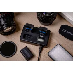 Ładowarka trójkanałowa Newell TT-USB-C do akumulatorów NP-FW50 do Sony