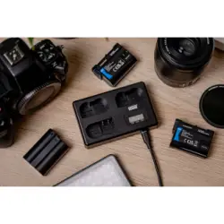 Ładowarka trójkanałowa Newell TT-USB-C do akumulatorów EN-EL15 do Nikon