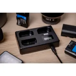 Ładowarka trójkanałowa Newell TT-USB-C do akumulatorów LP-E6 do Canon