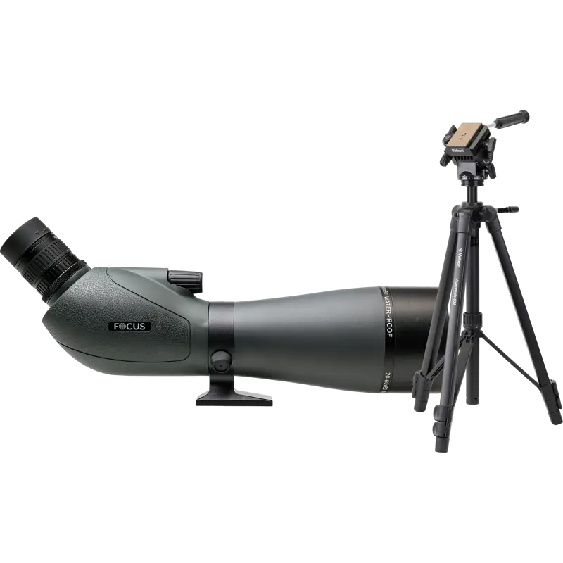 Kit Focus Viewmaster 20-60x80 with Velbon VM638