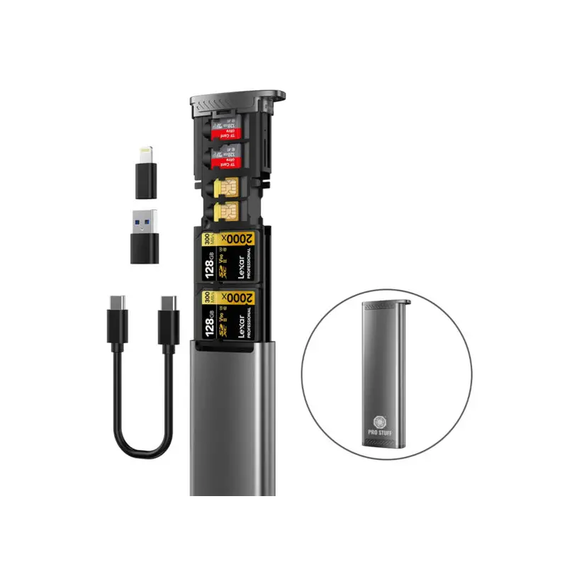 Etui+czytnik 2w1 PRO STUFF CH-354