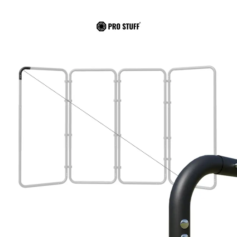 Greenscreen z Ramą Panoramic PRO STUFF 2,4 x 4 m