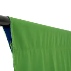 2-stronne tło materiałowe PRO STUFF 2 x 3m niebiesko-zielone