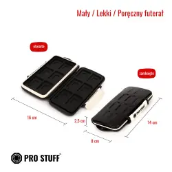 Etui na karty pamięci PRO STUFF 12xSD/12xmicroSD