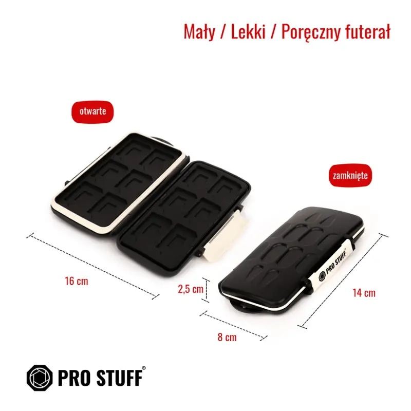 Etui na karty pamięci PRO STUFF 12xSD/12xmicroSD