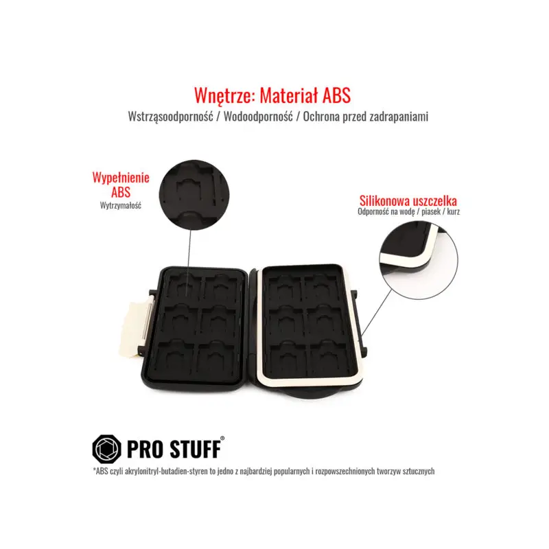 Etui na karty pamięci PRO STUFF 12xSD/12xmicroSD