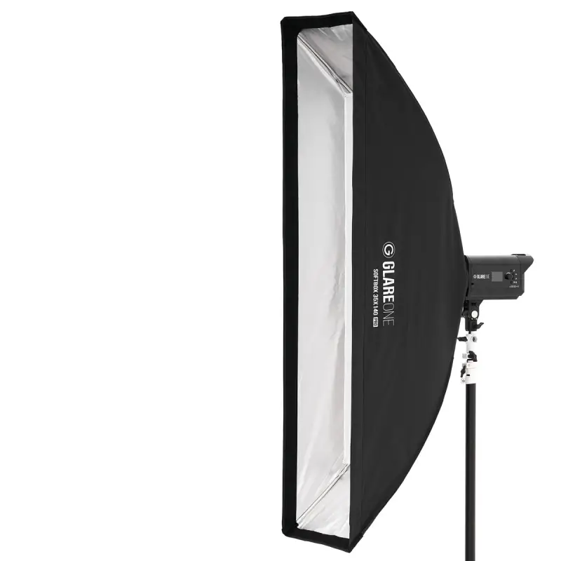 GlareOne Softbox 35x140 PRO - zestaw z gridem