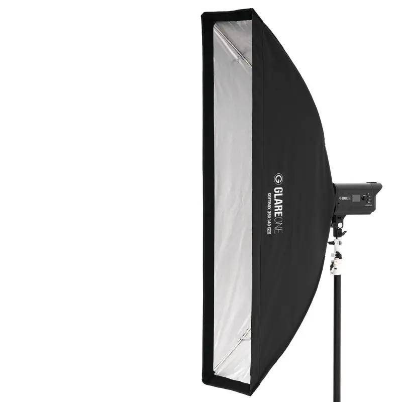 GlareOne Softbox 35x140 PRO - zestaw z gridem