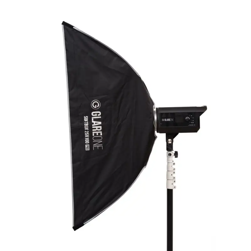 GlareOne Softbox 25x100 PRO - zestaw z gridem