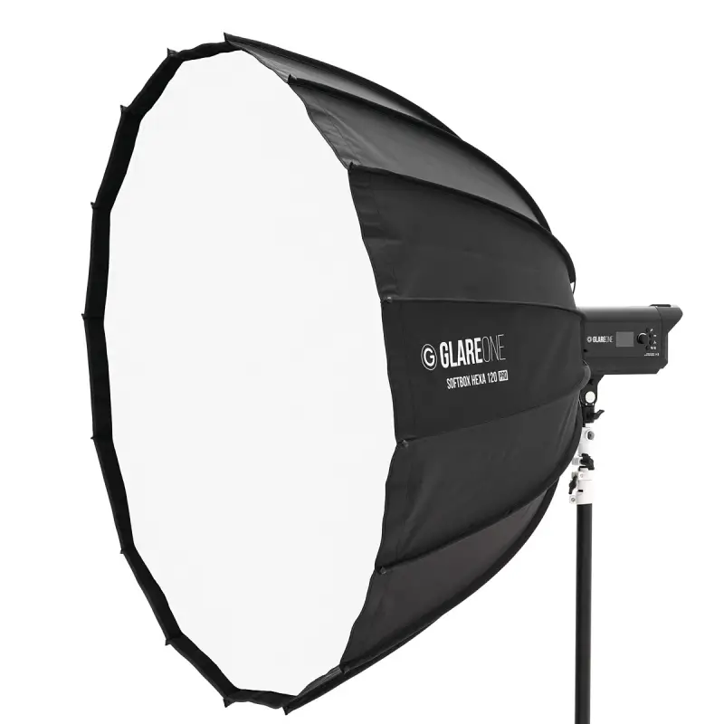 GlareOne Softbox Hexa 120 PRO zestaw dyfuzorów