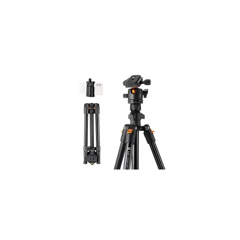 Statyw K&F Concept K234A0 z głowicą kulową BH-28L i uchwytem na telefon