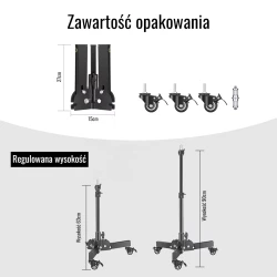 Niski statyw podłogowy PRO STUFF GLS-88