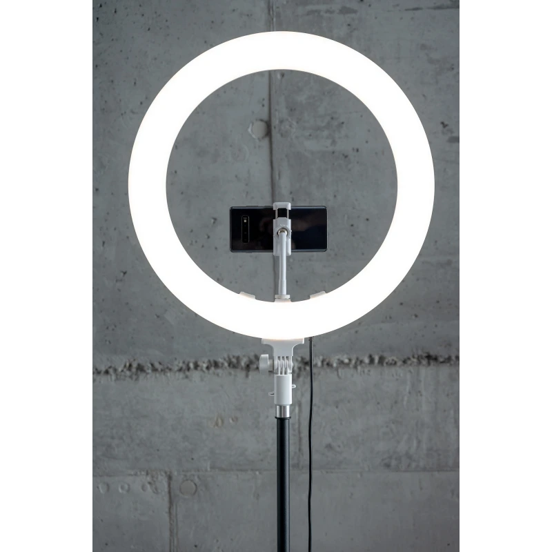 Lampa pierścieniowa LED Newell RL-18A - WB (3200 K - 5500 K) - Arctic White