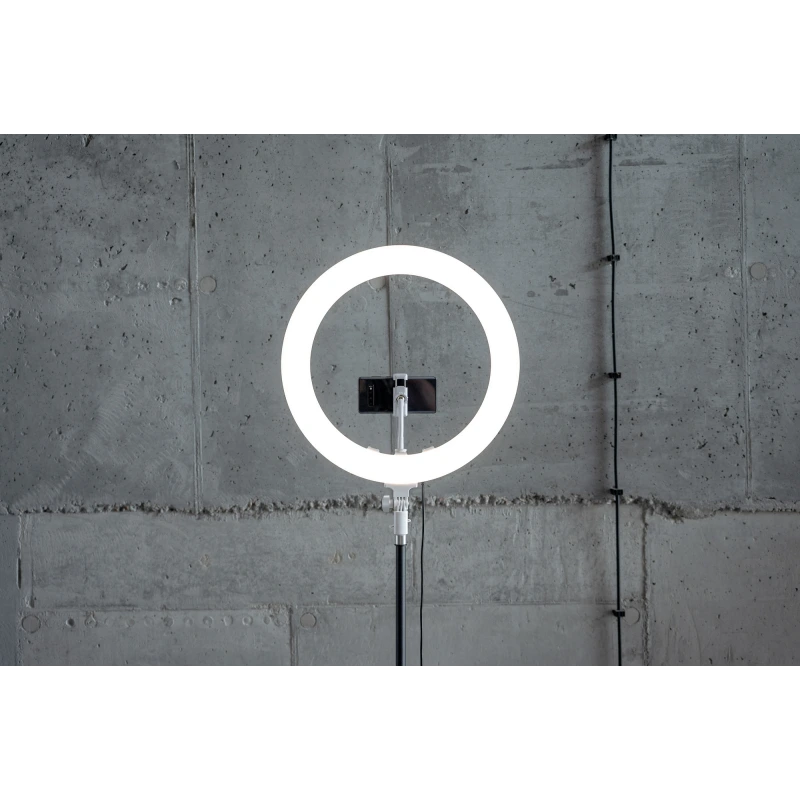 Lampa pierścieniowa LED Newell RL-18A - WB (3200 K - 5500 K) - Arctic White