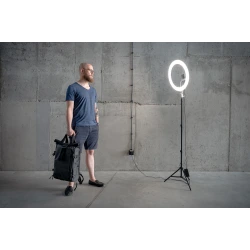 Lampa pierścieniowa LED Newell RL-18A - WB (3200 K - 5500 K) - Arctic White