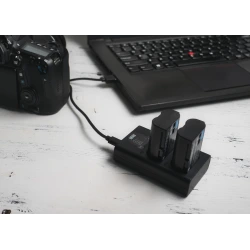 Ładowarka dwukanałowa Newell DL-USB-C do akumulatorów LP-E10 do Canon