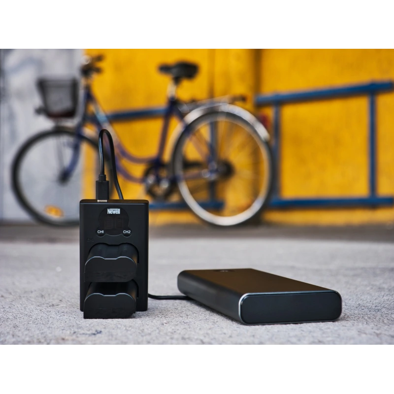 Ładowarka dwukanałowa Newell DL-USB-C do akumulatorów NP-FW50 do Sony