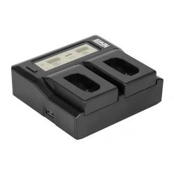 Ładowarka dwukanałowa Newell DC-LCD do akumulatorów DMW-BLK22 do Panasonic