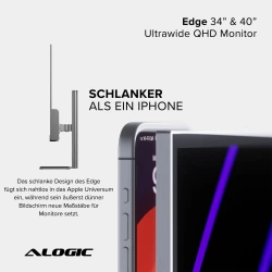 Alogic EDGE 40  Ultrawide Monitor Space Gray