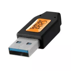Tether Tools Pro USB 3.0 Micro-B 4,6m bl