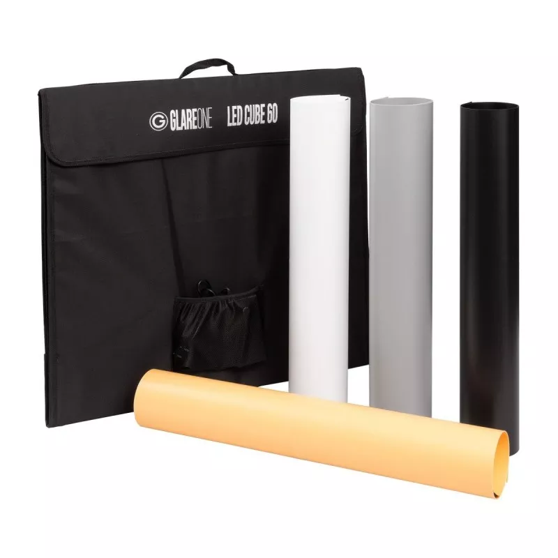 GlareOne LED Cube 60 - namiot bezcieniowy z oświetleniem LED